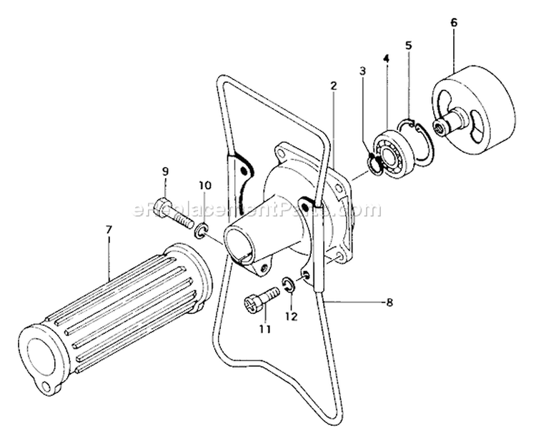 Page C Diagram and Parts List for TBC-232  Tanaka Trimmer