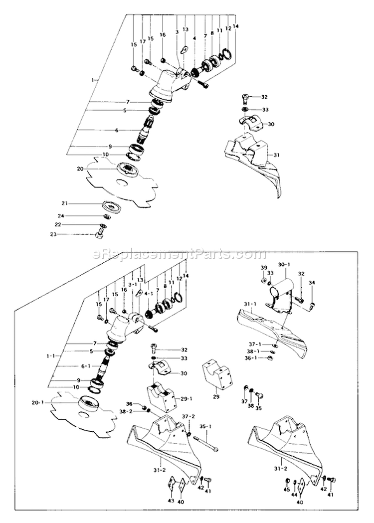 Page F Diagram and Parts List for TBC-232  Tanaka Trimmer