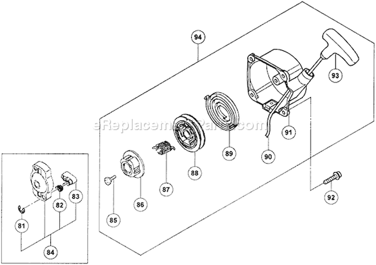 Page F Diagram and Parts List for TBC-240PFCS  Tanaka Trimmer