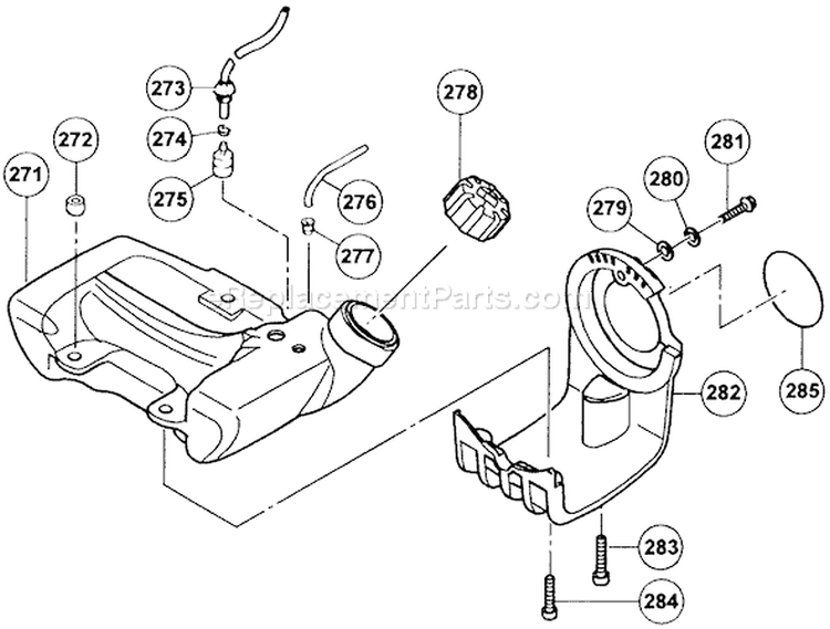 Page D Diagram and Parts List for TBC-240PF  Tanaka Trimmer
