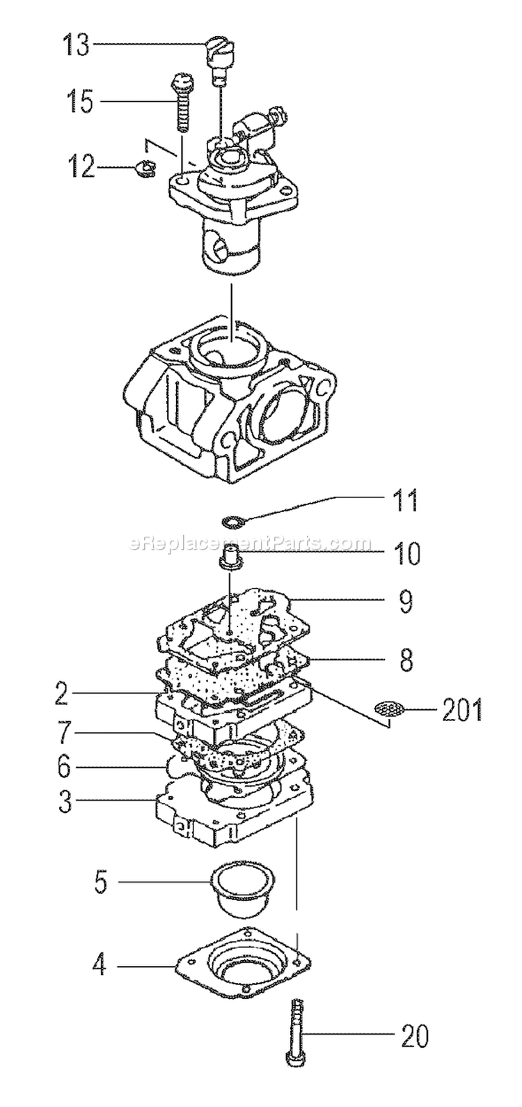 Page B Diagram and Parts List for TBC-2501H C263177 - C263752 Tanaka Trimmer