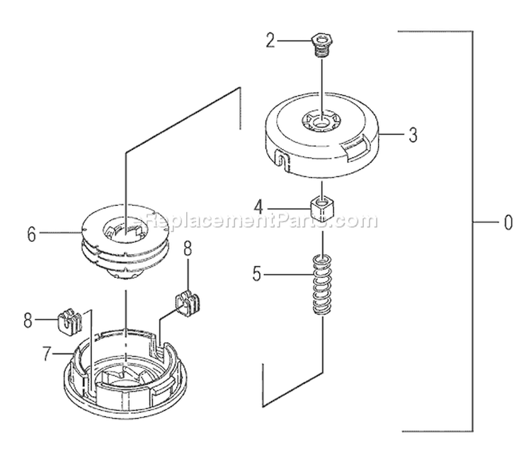 Page D Diagram and Parts List for TBC-2501H C263177 - C263752 Tanaka Trimmer