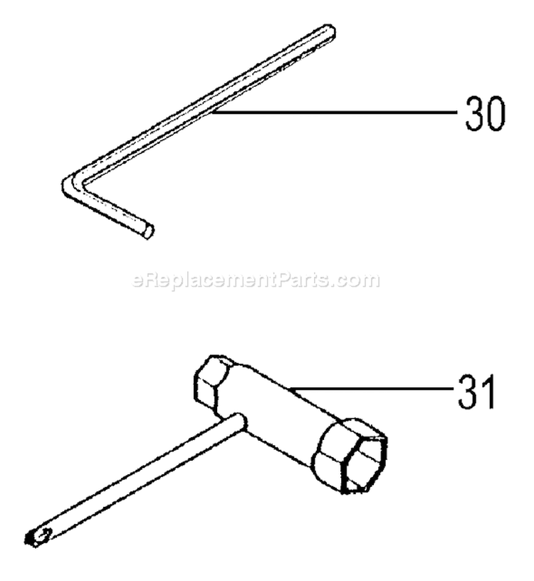 Page K Diagram and Parts List for TBC-2501  Tanaka Trimmer