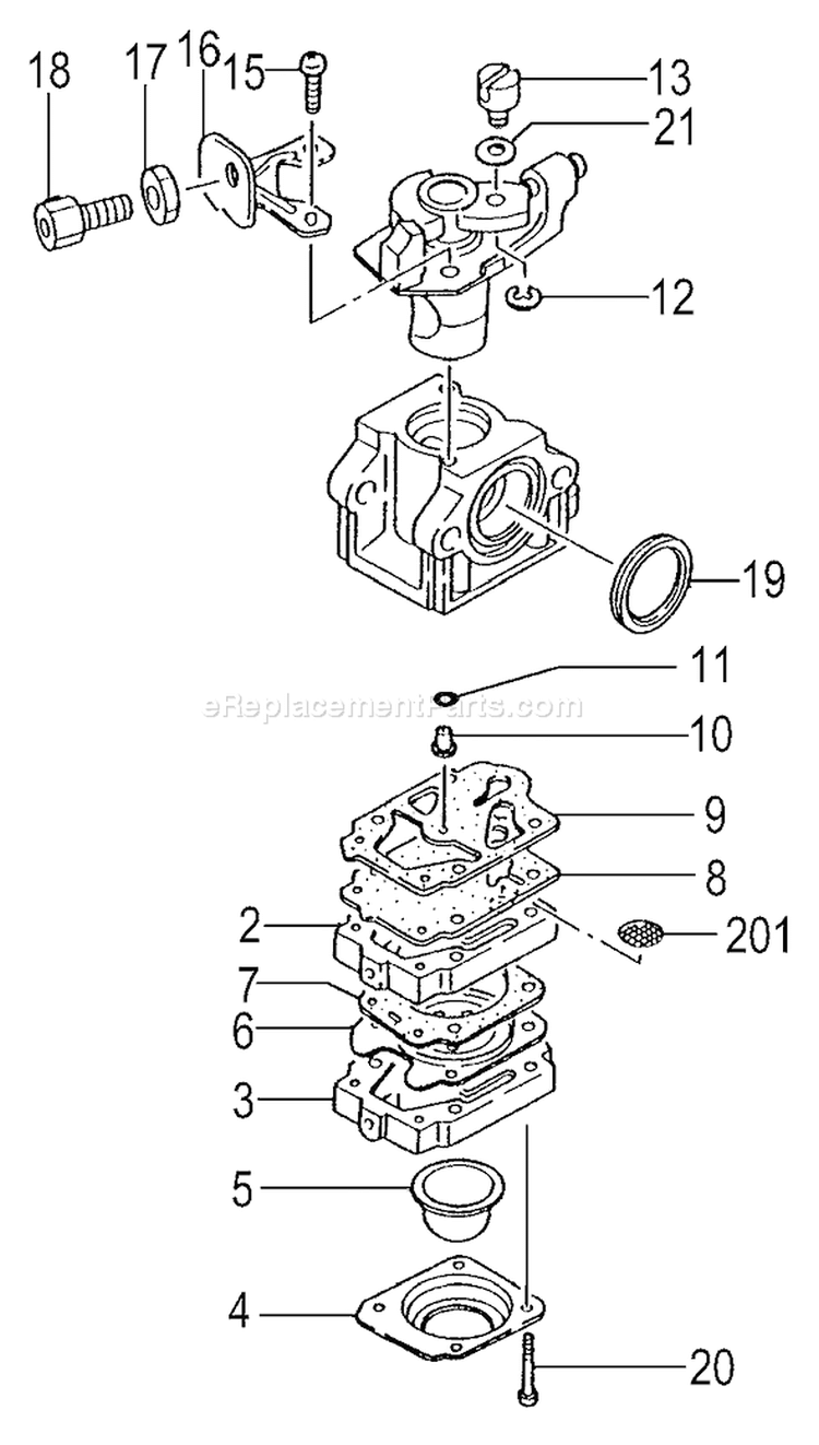 Page A Diagram and Parts List for TBC-250PFD  Tanaka Trimmer