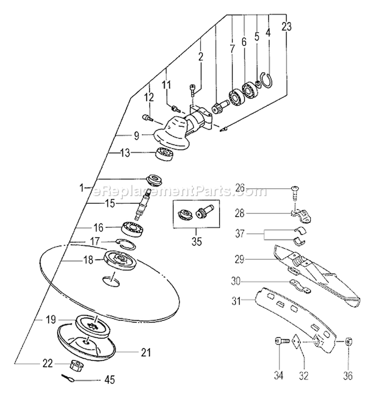 Page I Diagram and Parts List for TBC-250PFD  Tanaka Trimmer