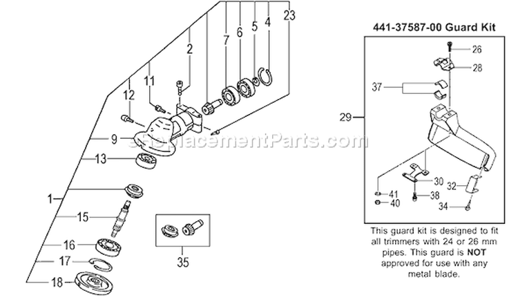 Page J Diagram and Parts List for TBC-250SF  Tanaka Trimmer