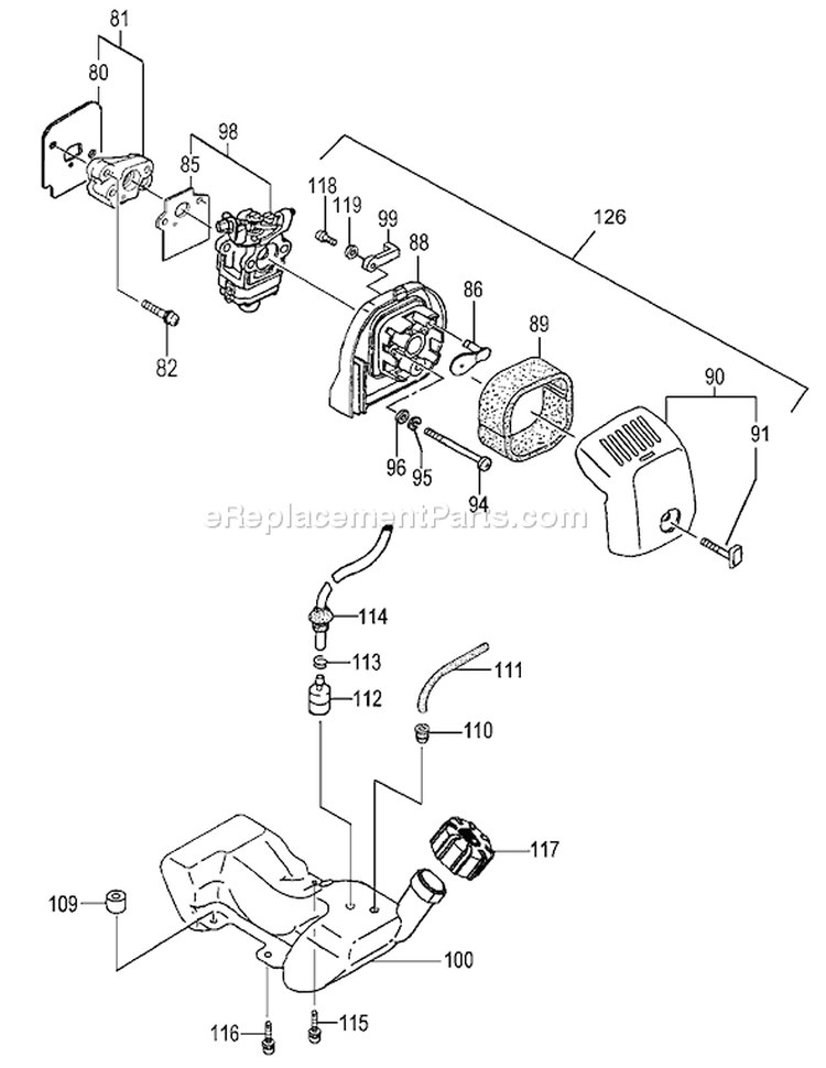 Page I Diagram and Parts List for TBC-250SF  Tanaka Trimmer