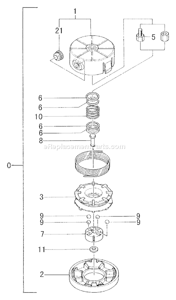 Page G Diagram and Parts List for TBC-250  Tanaka Trimmer
