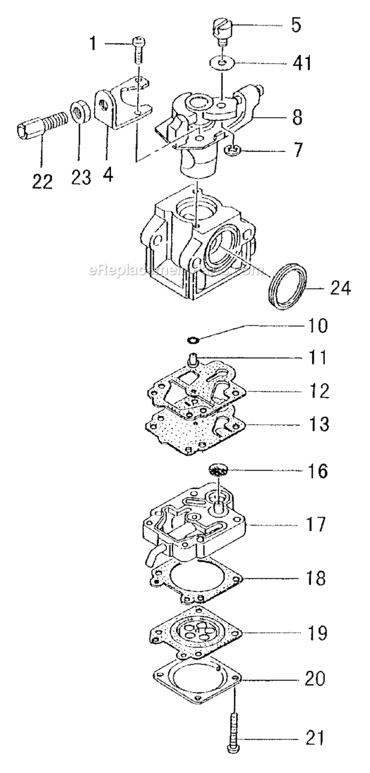 Page A Diagram and Parts List for TBC-2510  Tanaka Trimmer