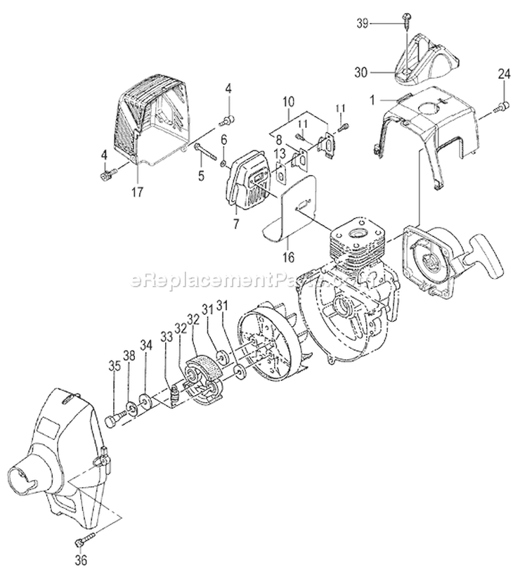 Page R Diagram and Parts List for TBC-255SFK  Tanaka Trimmer