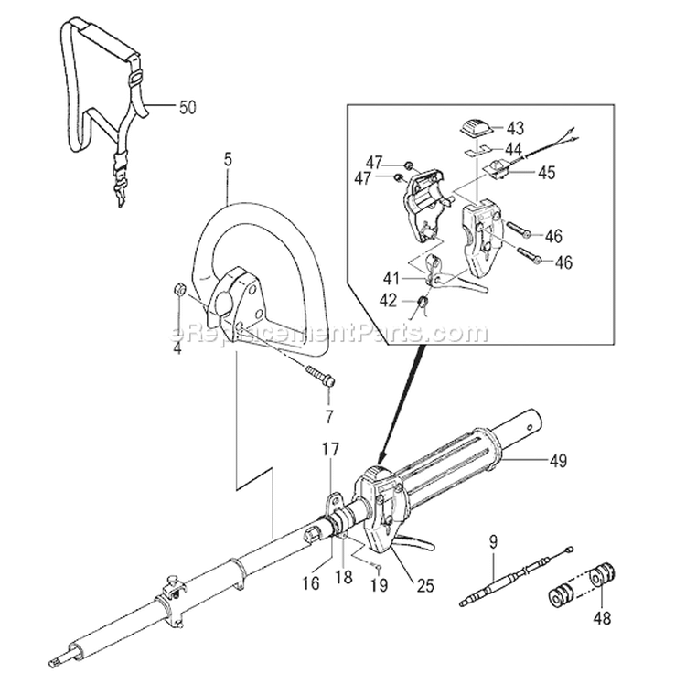 Page T Diagram and Parts List for TBC-255SFK  Tanaka Trimmer
