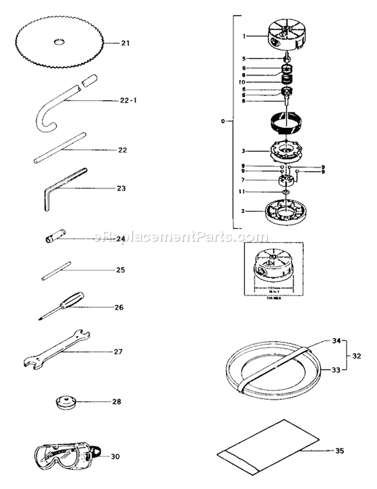 Page I Diagram and Parts List for TBC-262  Tanaka Trimmer