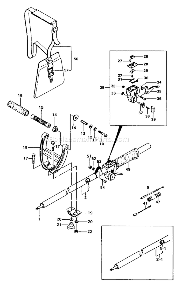 Page F Diagram and Parts List for TBC-265SS  Tanaka Trimmer
