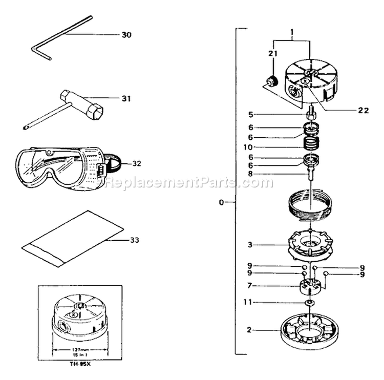 Page I Diagram and Parts List for TBC-265  Tanaka Trimmer