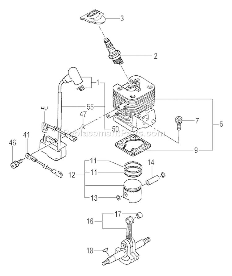 Page D Diagram and Parts List for TBC-270PF  Tanaka Trimmer