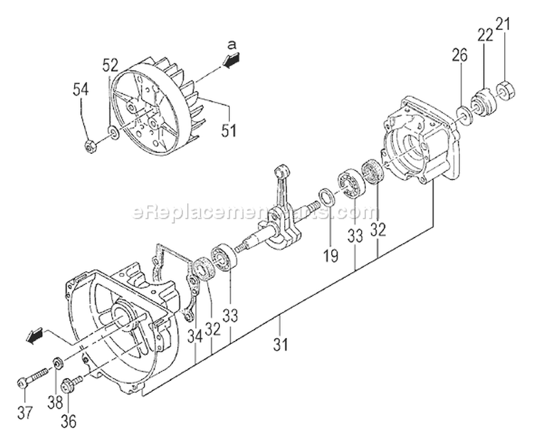 Page F Diagram and Parts List for TBC-270PF  Tanaka Trimmer