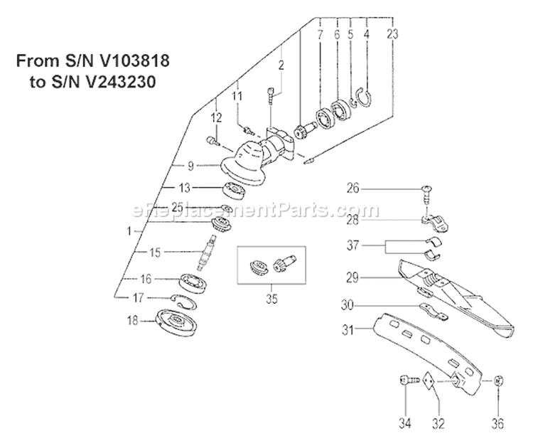 Page I Diagram and Parts List for TBC-270PN  Tanaka Trimmer