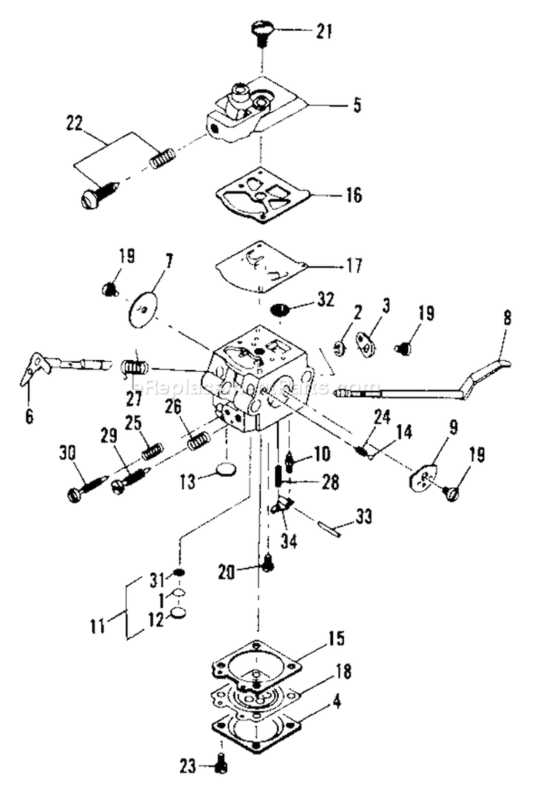 Page A Diagram and Parts List for TBC-2800  Tanaka Trimmer