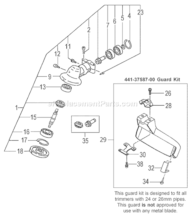 Page I Diagram and Parts List for TBC-280PF  Tanaka Trimmer