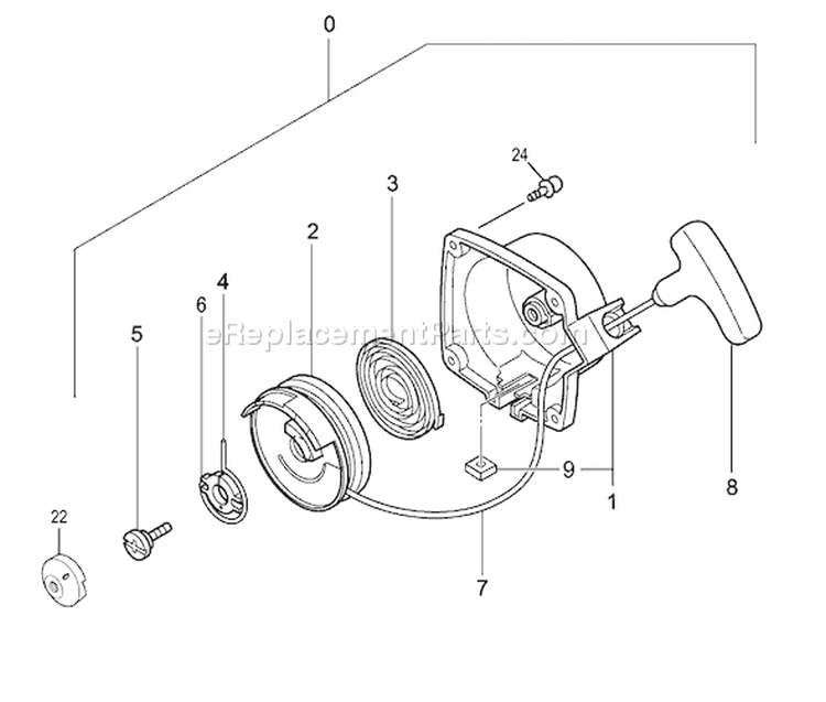 Page K Diagram and Parts List for TBC-280  Tanaka Trimmer