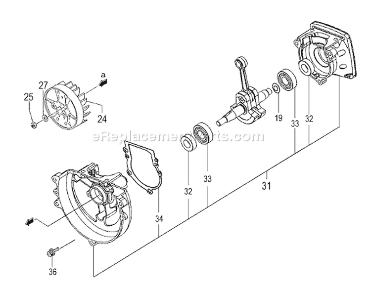 Page B Diagram and Parts List for TBC-280  Tanaka Trimmer