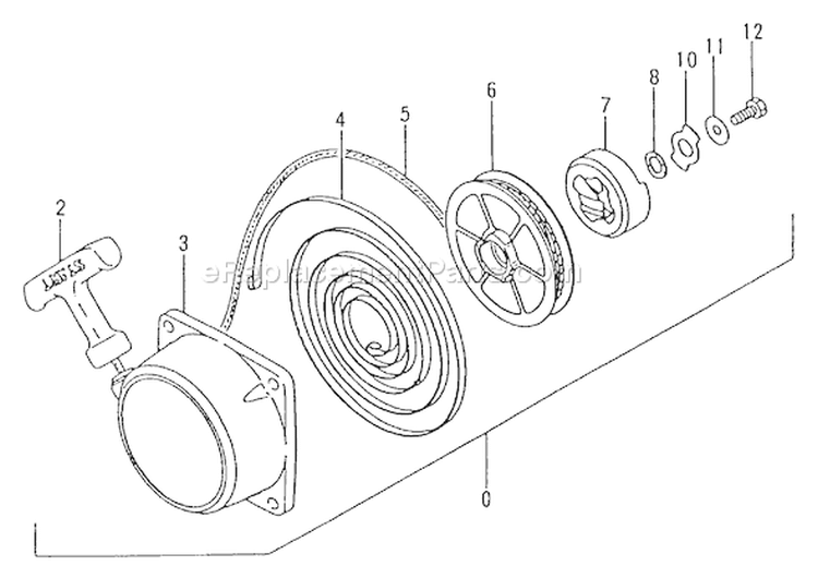 Page G Diagram and Parts List for TBC-300SDH  Tanaka Trimmer