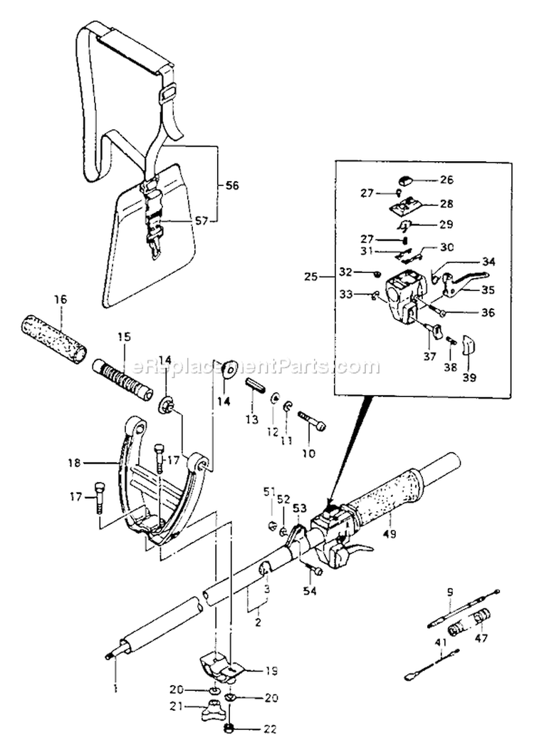 Page G Diagram and Parts List for TBC-300  Tanaka Trimmer