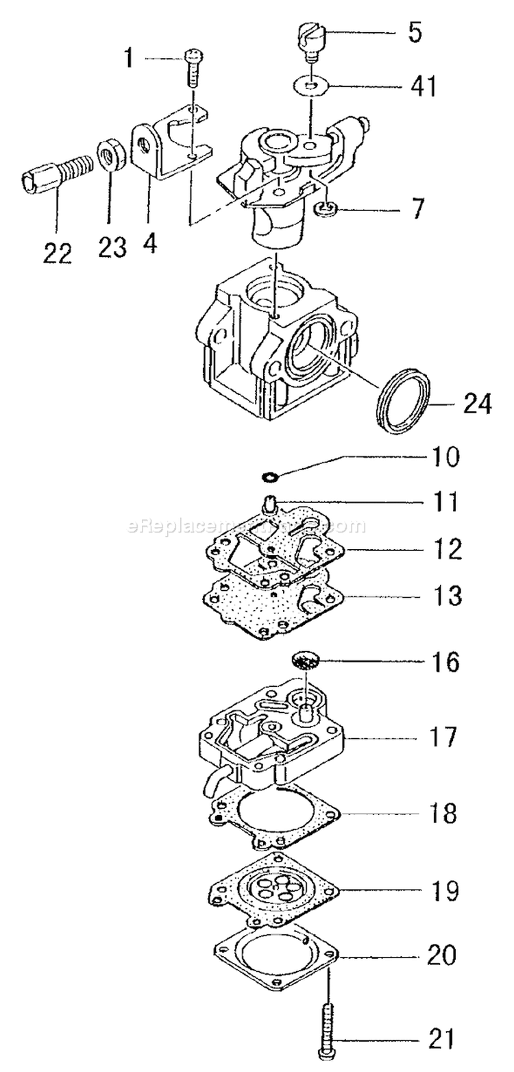 Page A Diagram and Parts List for TBC-3010  Tanaka Trimmer