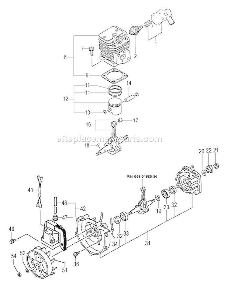 Page C Diagram and Parts List for TBC-3010  Tanaka Trimmer