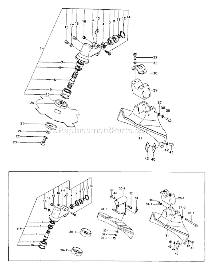 Page F Diagram and Parts List for TBC-322  Tanaka Trimmer