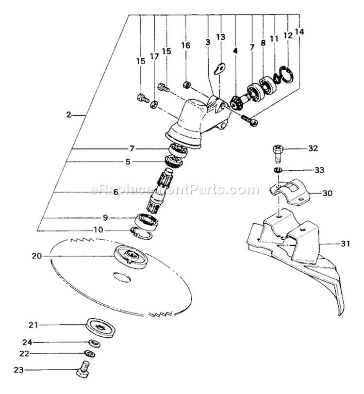 Page F Diagram and Parts List for TBC-325  Tanaka Trimmer