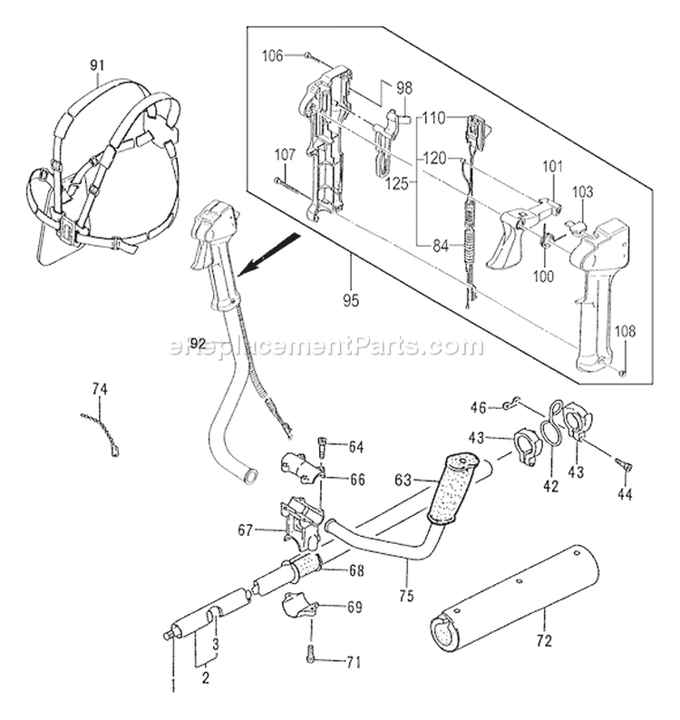 Page I Diagram and Parts List for TBC-340D  Tanaka Trimmer