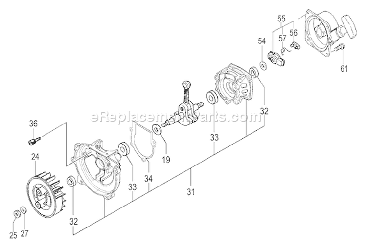 Page J Diagram and Parts List for TBC-340PFD  Tanaka Trimmer