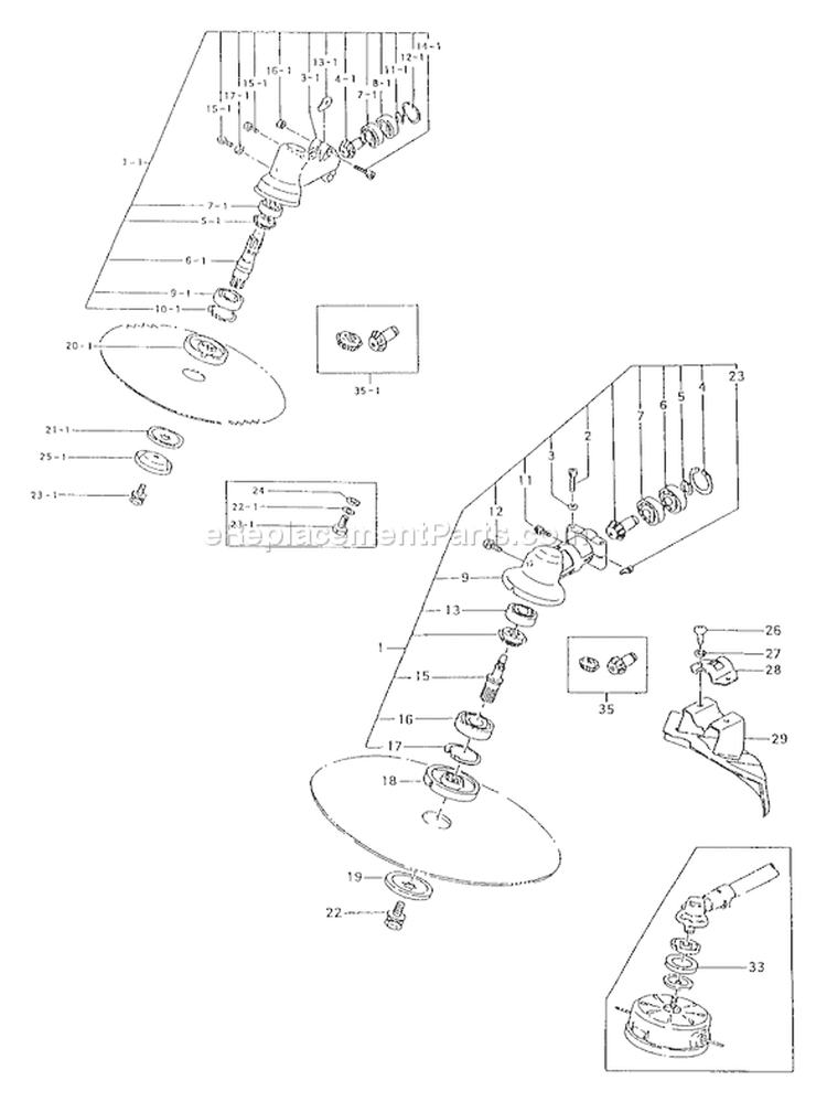 Page F Diagram and Parts List for TBC-355  Tanaka Trimmer