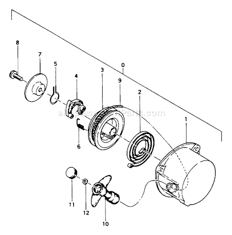 Page J Diagram and Parts List for TBC-373  Tanaka Trimmer
