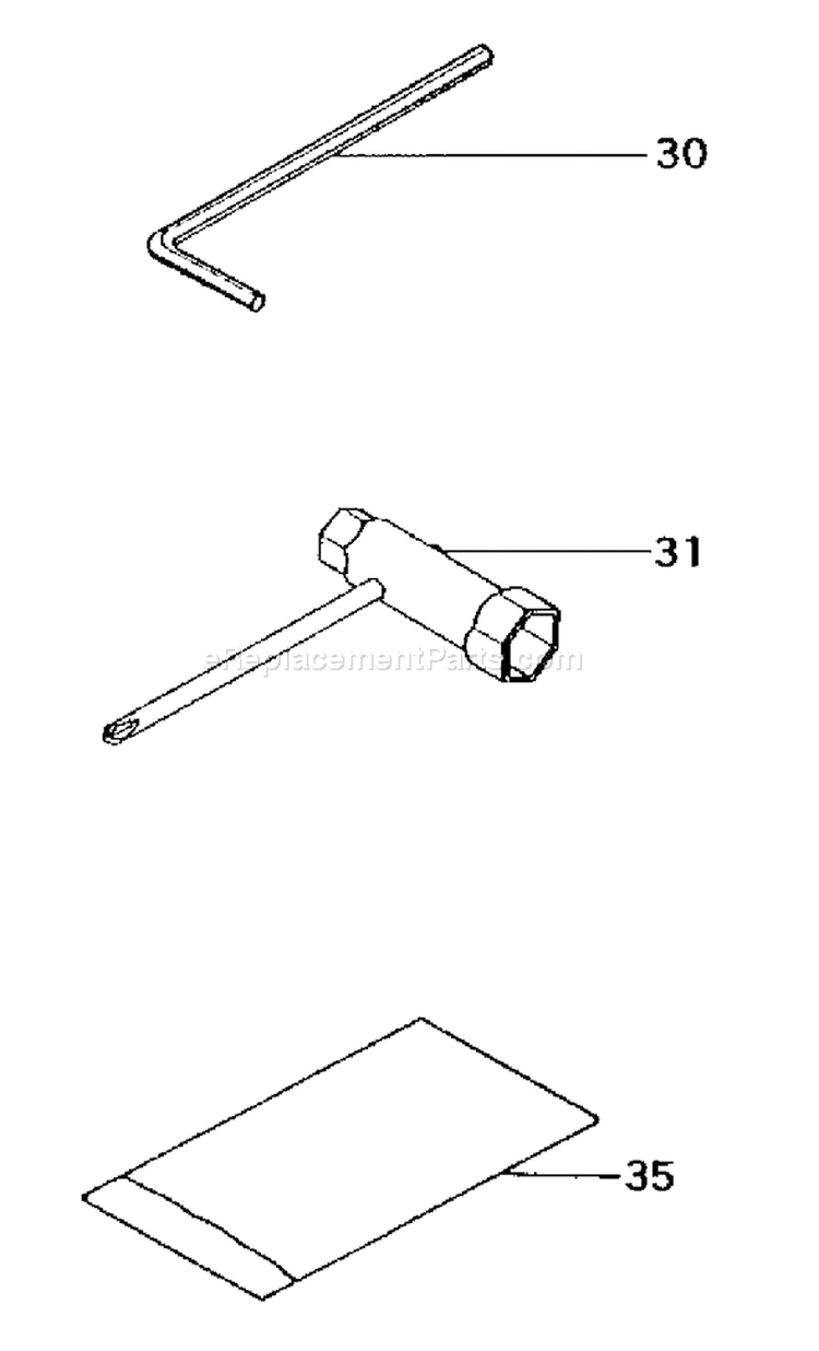 Page J Diagram and Parts List for TBC-4000  Tanaka Trimmer
