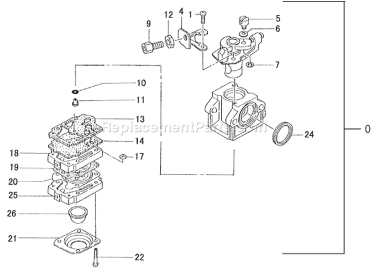 Page A Diagram and Parts List for TBC-400PF  Tanaka Trimmer