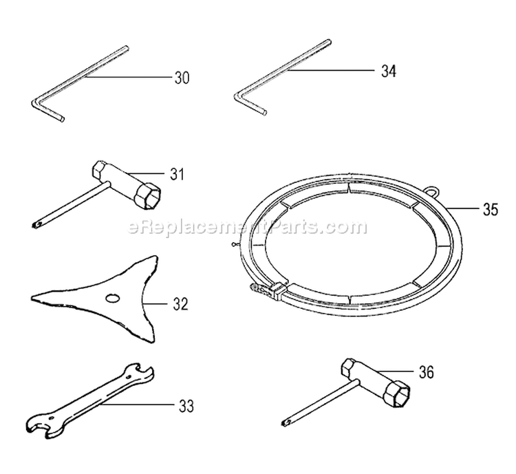 Page B Diagram and Parts List for TBC-400PF  Tanaka Trimmer