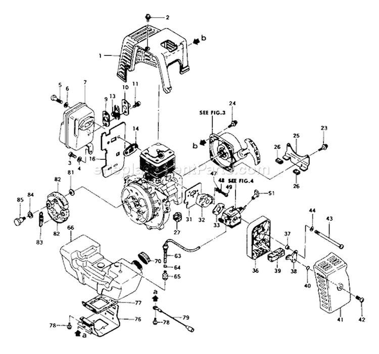 Page D Diagram and Parts List for TBC-400  Tanaka Trimmer