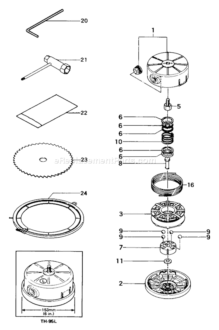 Page I Diagram and Parts List for TBC-400  Tanaka Trimmer