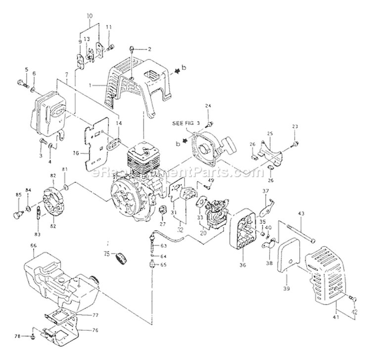 Page E Diagram and Parts List for TBC-4110  Tanaka Trimmer