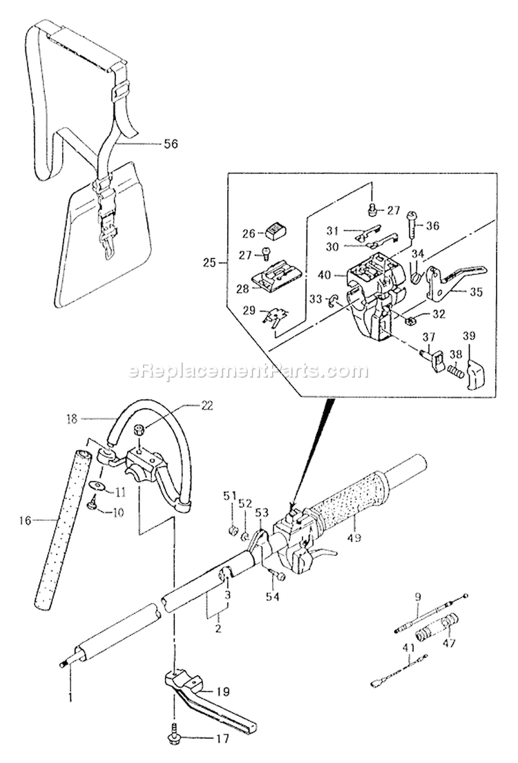 Page K Diagram and Parts List for TBC-420PF  Tanaka Trimmer