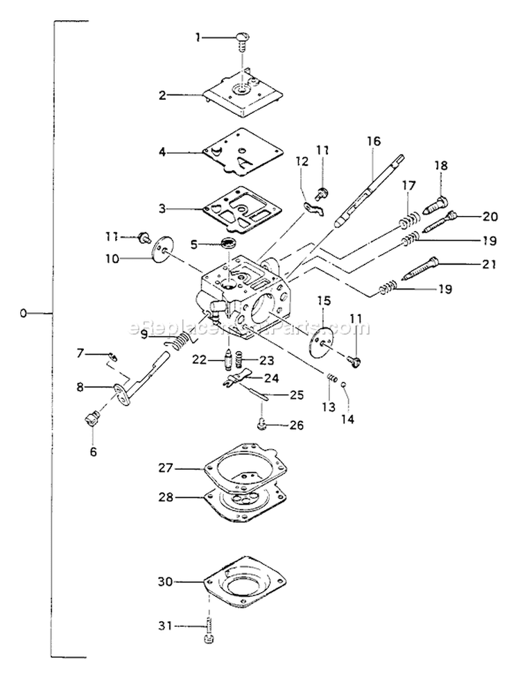 Page A Diagram and Parts List for TBC-422C  Tanaka Trimmer