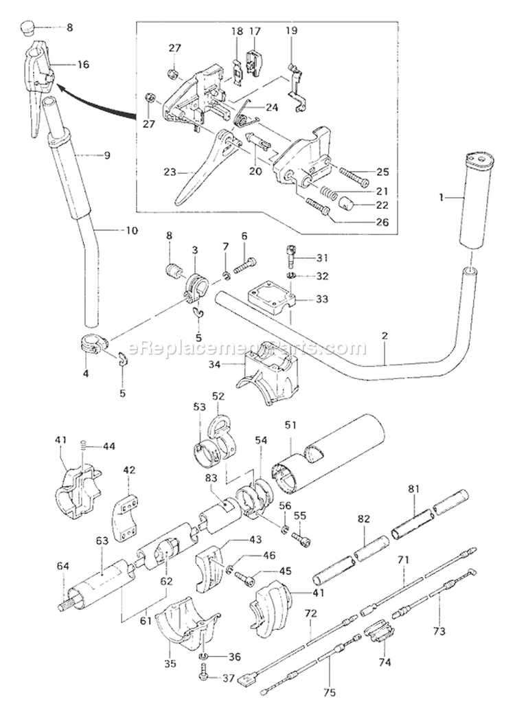 Page F Diagram and Parts List for TBC-422  Tanaka Trimmer