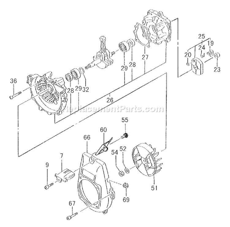 Page C Diagram and Parts List for TBC-430PF  Tanaka Trimmer