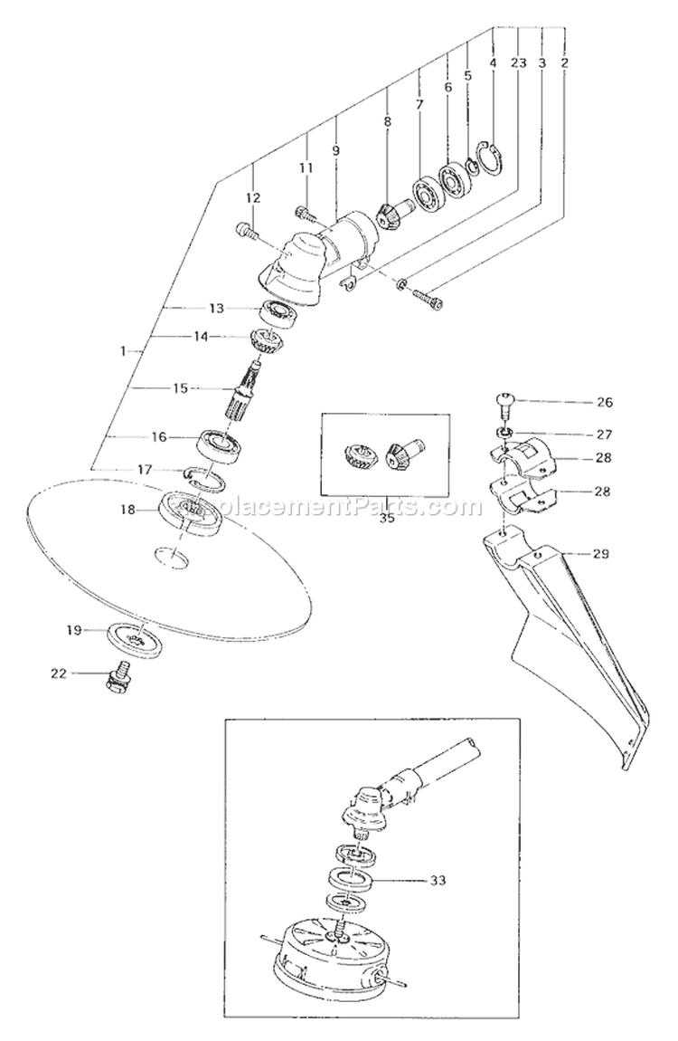 Page F Diagram and Parts List for TBC-4500  Tanaka Trimmer