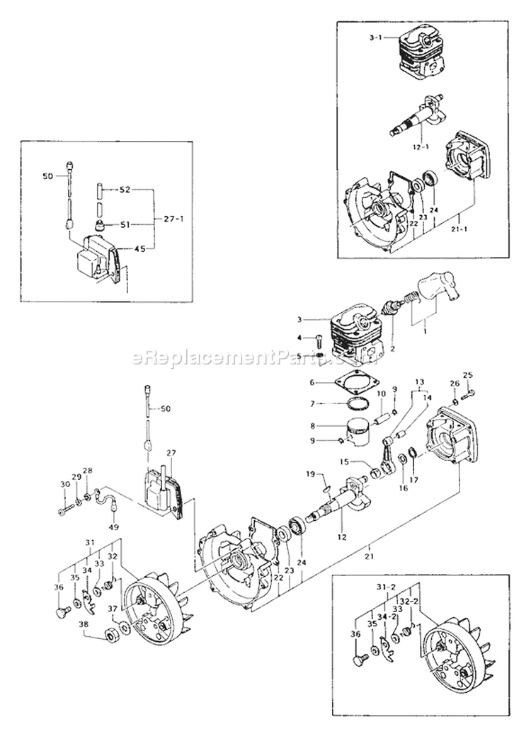 Page D Diagram and Parts List for TBC-5000  Tanaka Trimmer
