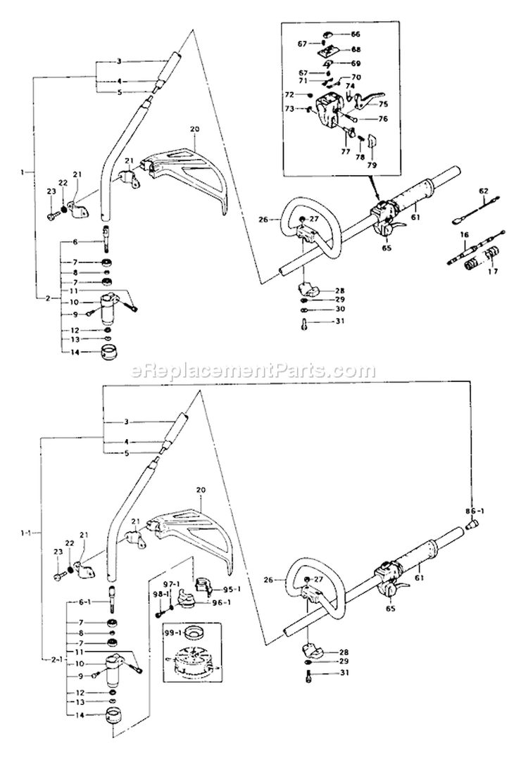 Page F Diagram and Parts List for TBC-5000  Tanaka Trimmer
