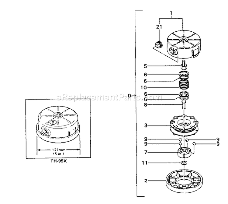 Page D Diagram and Parts List for TBC-5500  Tanaka Trimmer