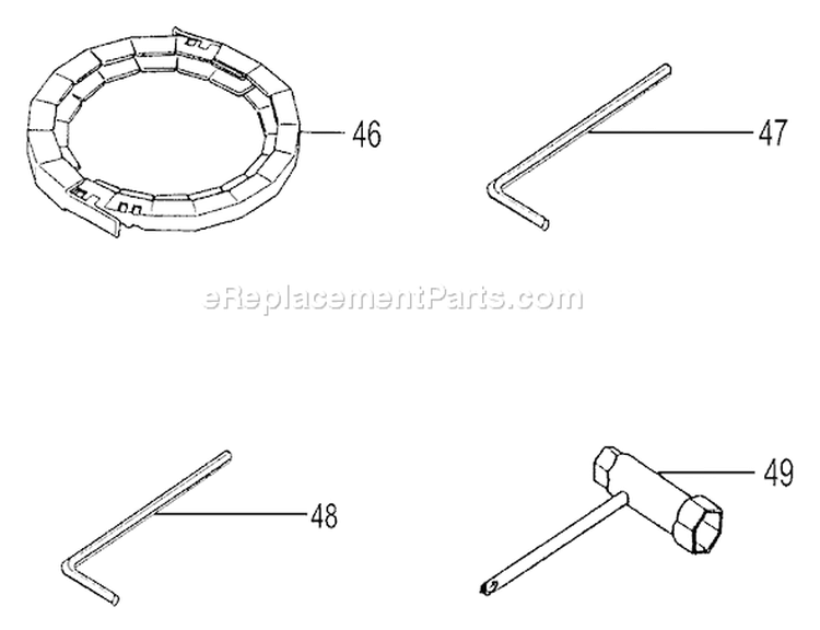 Page M Diagram and Parts List for TBC-600  Tanaka Trimmer
